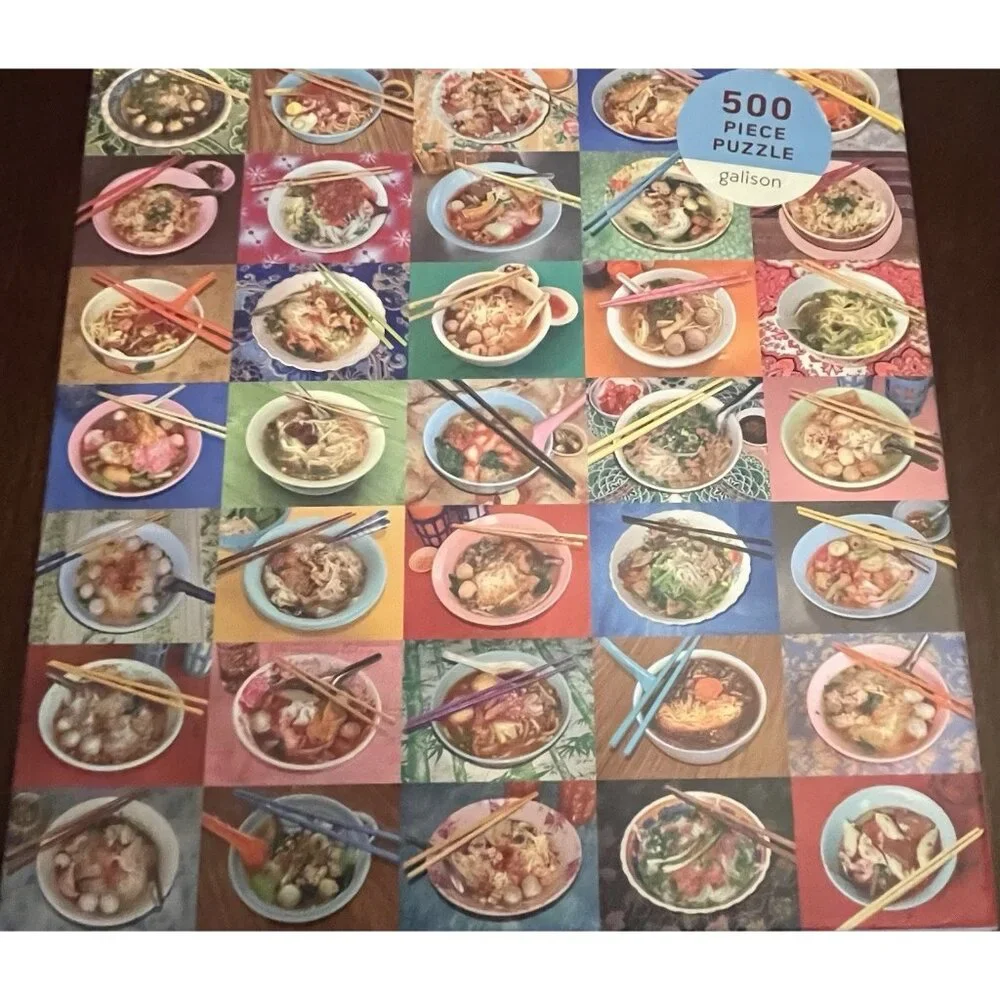 Galison Noodles For Lunch COMPLETE 500 Piece Puzzle 20